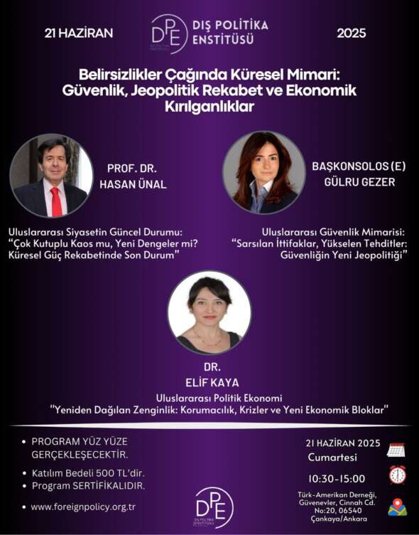 Belirsizlikler Çağında Küresel Mimari: Güvenlik, Jeopolitik Rekabet ve Ekonomik Kırılganlıklar