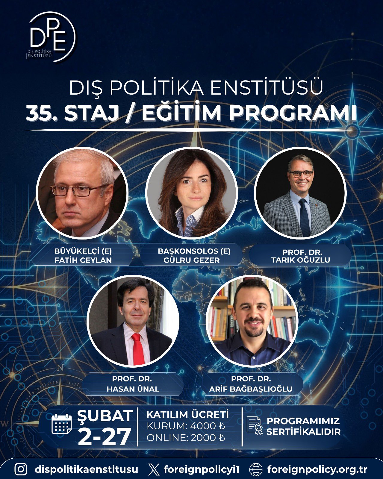 Dış Politika Enstitüsü 35. Staj/Eğitim Programı (Kurumda)