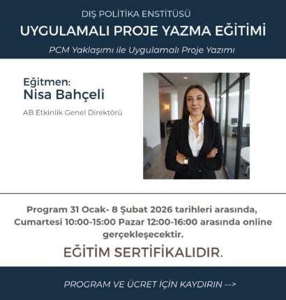 Uygulamalı Proje Yazma Eğitimi - PCM Yaklaşımı ile Uygulamalı Proje Yazımı-2 (Diğer Katılımcılar)