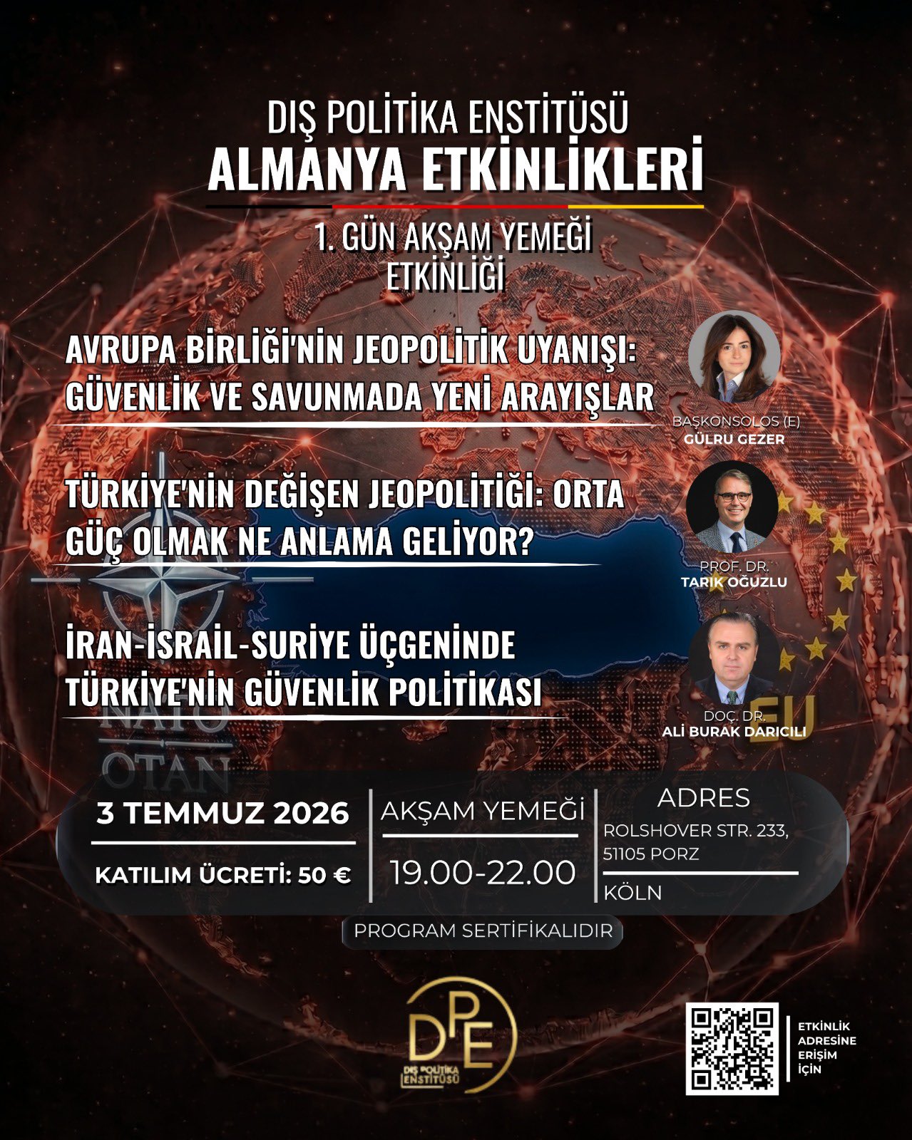 Dış Politika Enstitüsü Almanya Etkinlikleri: 1. Gün Akşam Yemeği Etkinliği